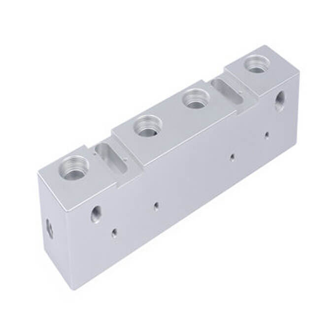 silver anodized high precision machined parts